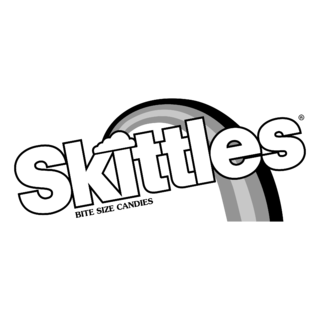 Skittles Logo Black and White