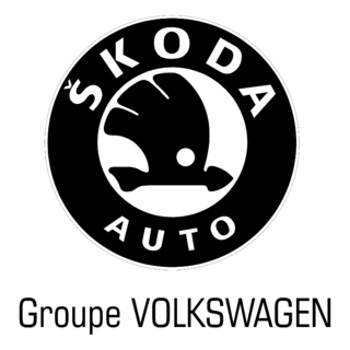 Skoda Auto Logo Black and White (1)