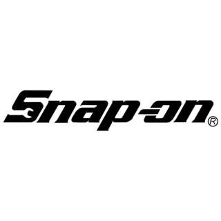 Snap on Logo Black and White
