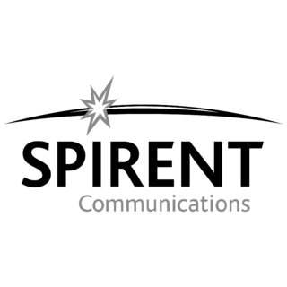 Spirent Communications Logo Black and White