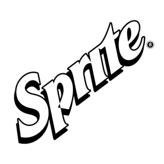 Sprite Logo Black and White