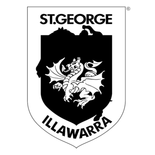 St George Illawarra Dragons Logo Black and White