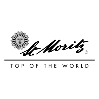 St Moritz Logo Black and White