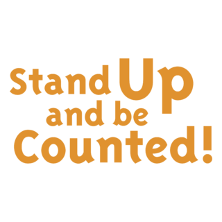 Stand Up and be Counted! Logo PNG
