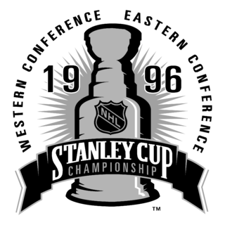 Stanley Cup 1996 Logo Black and White