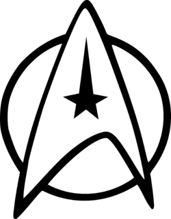 Starfleet Logo Black and White