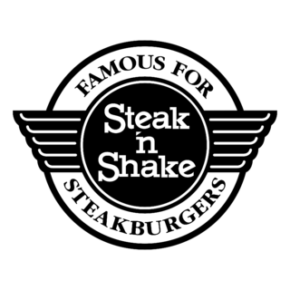 Steak ‘n Shake Logo Black and White