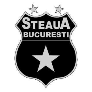 Steaua Bucuresti Logo Black and White