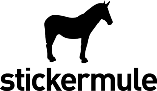 Sticker Mule Logo Black and White