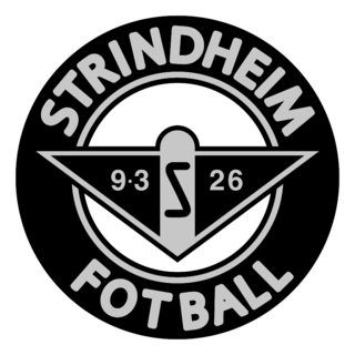 Strindheim Fotball Logo Black and White