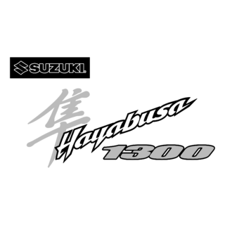 Suzuki Hayabusa 1300 Logo Black and White