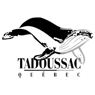 Tadoussac Quebec Logo Black and White
