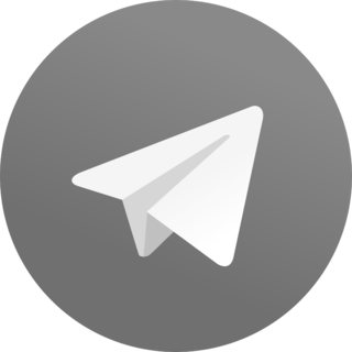 Telegram Logo Black and White