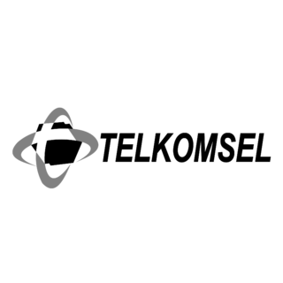 Telkomsel Logo Black and White