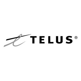 Telus Logo Black and White