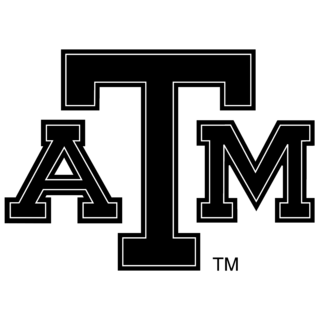 Texas A&M Aggies Logo Black and White