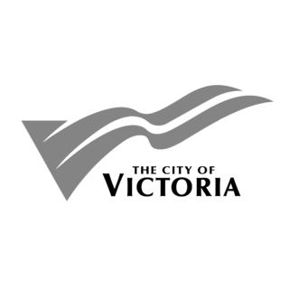 The City of Victoria Logo Black and White