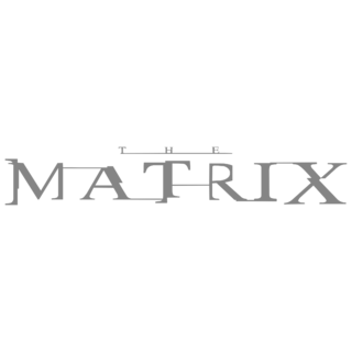 The Matrix Logo Black and White