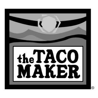 The Taco Maker Logo Black and White