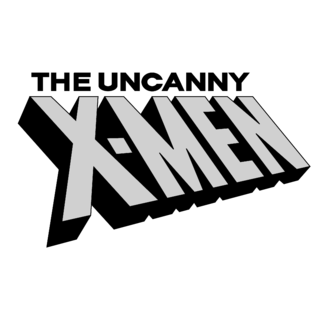 The Uncanny X Men Logo Black and White