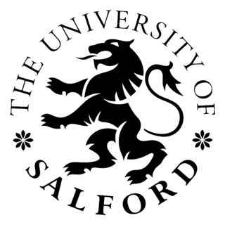 The University Of Salford Logo Black and White