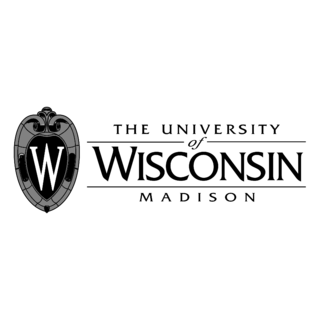 The University of Wisconsin Madison Logo Black and White