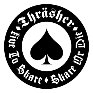 Thrasher Logo Black and White