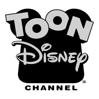 Toon Disney Channel Logo Black and White