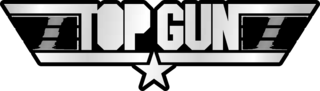 Top Gun Logo Black and White