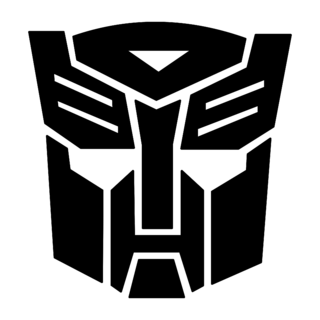 Transformers Autobot Logo Black and White