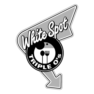 Triple O’s White Spot Logo Black and White