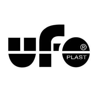 Ufo Plast Logo Black and White