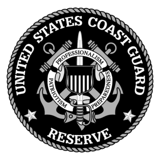 United States Coast Guard Reserve Logo Black and White