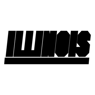 University of Illinois Fighting Illini Logo Black and White