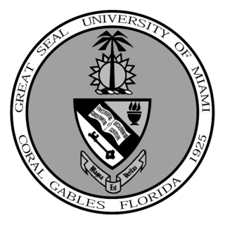 University of Miami Logo Black and White