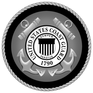 US Coast Guard Logo Black and White