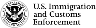 US Immigration And Customs Enforcement Logo Black and White