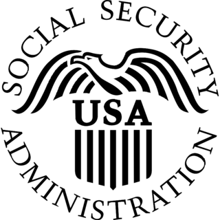 US Social Security Administration Logo Black and White
