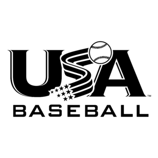 USA Baseball Logo Black and White