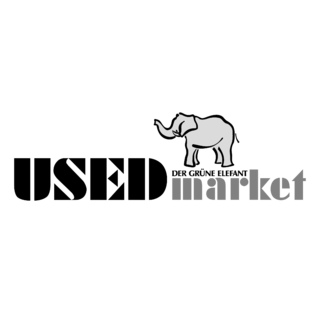 Used Market Logo Black and White