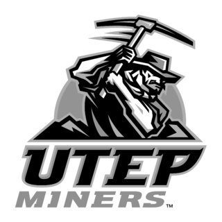 UTEP Miners Logo Black and White