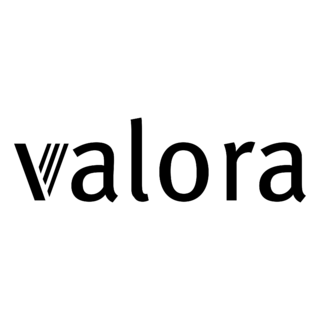 Valora Logo Black and White