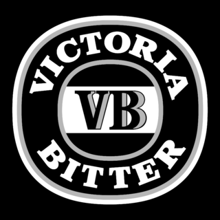 Victoria Bitter Logo Black and White