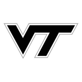 Virginia Tech Hokies Logo Black and White
