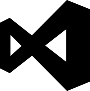 Visual Studio Code Logo Black and White