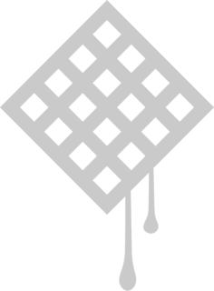 Waffle Logo Black and White
