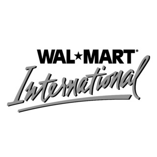 Wal Mart International Logo Black and White