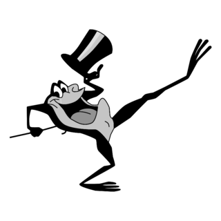 Warner Bros Michigan J Frog Logo Black and White