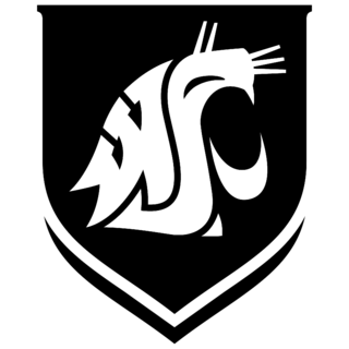 Washington State Cougars Logo Black and White (1)