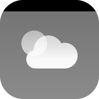 Weather iOS Logo Black and White